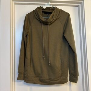 Olive green cowl neck sweater